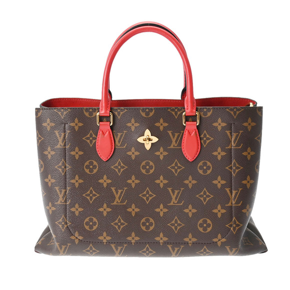 Louis Vuitton Handbags - Louis Vuitton Monogram Flower Tote Coquelicot Red Canvas Bag